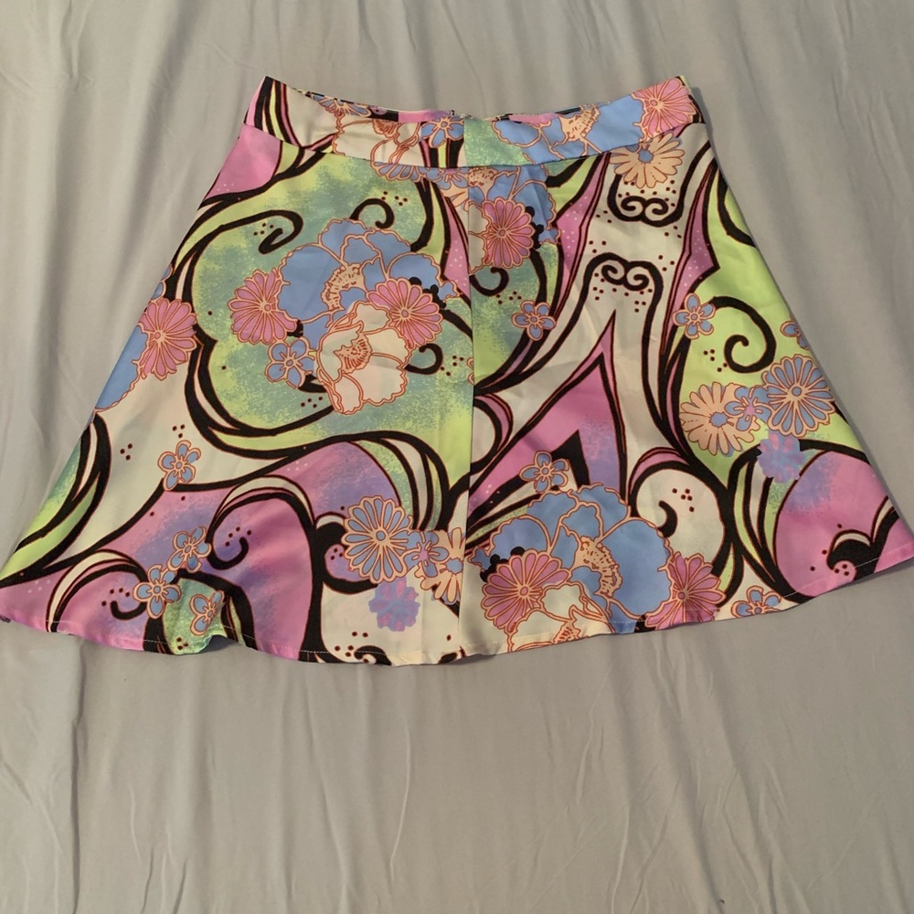 Free People Silk 70’s Skirt